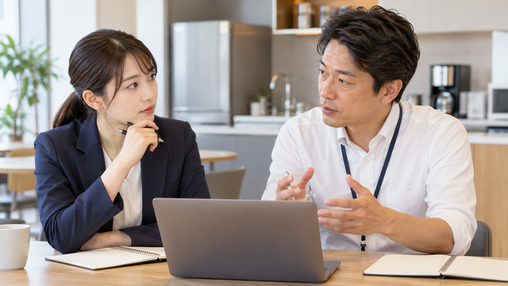 採用支援パートナーへの依頼範囲を相談・確認するイメージ